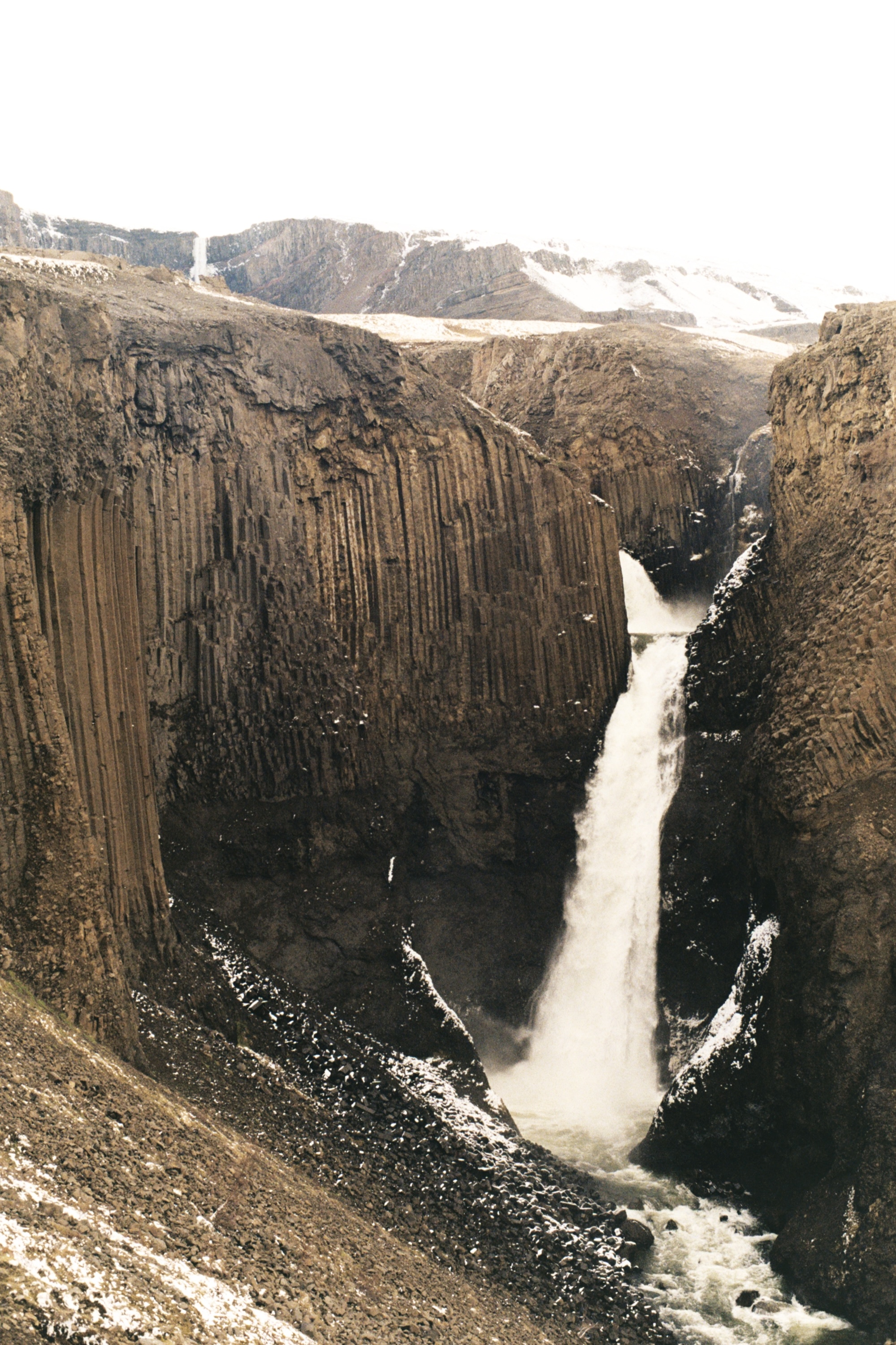 Hengifoss waterfalls in Iceland