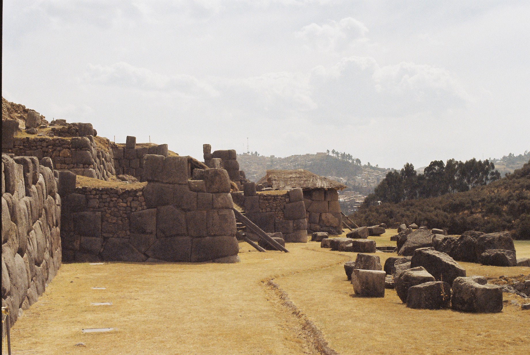 Ancient stone ruins near Cusco, Peru