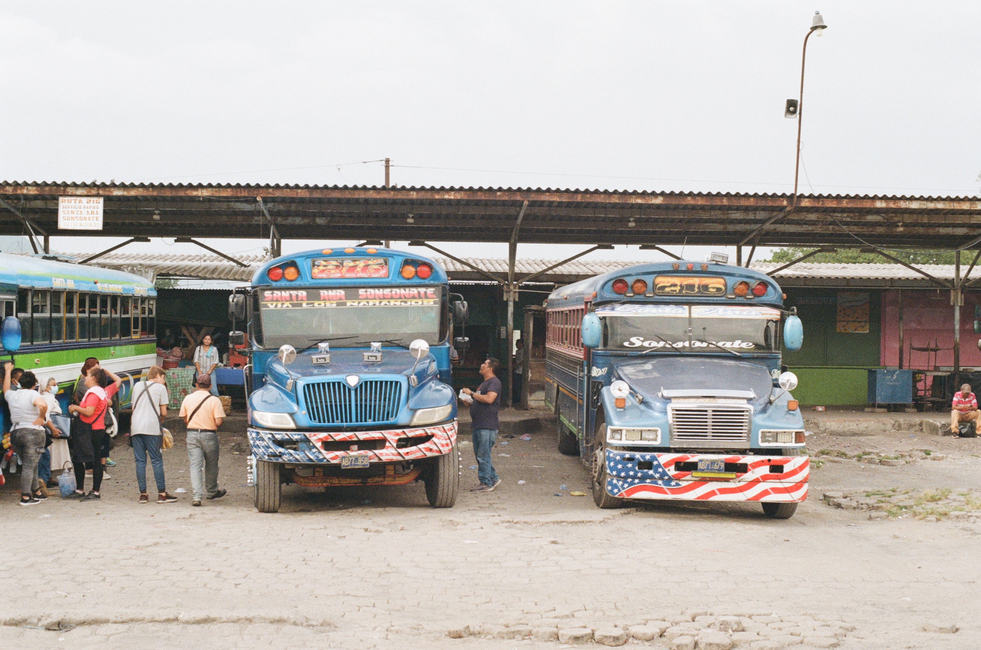 Chicken bus in El Salvador