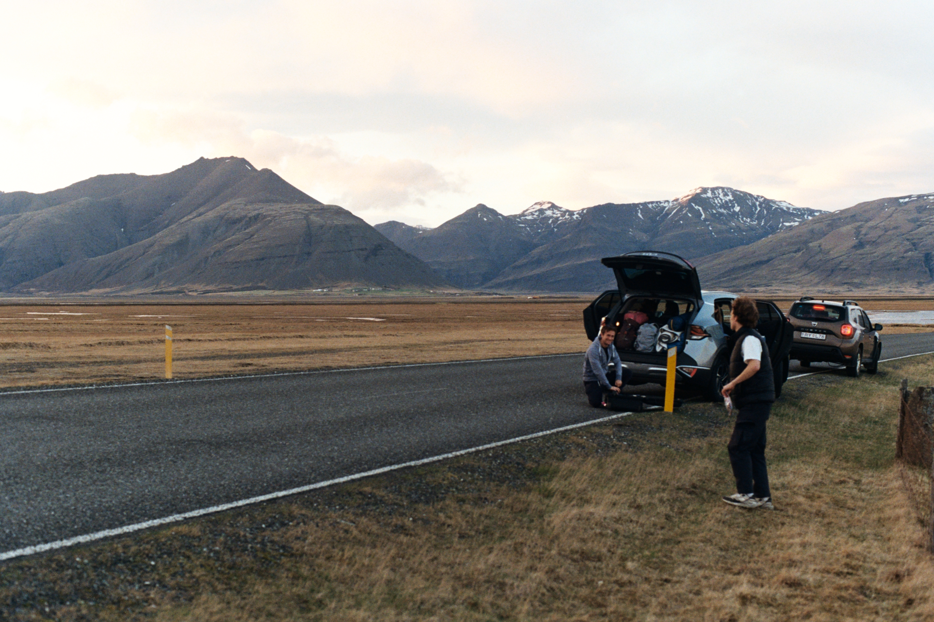 Road trip pit stop in Iceland